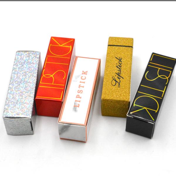 Wholesale Custom Logo Lipstick Match Box Lip Gloss Paper Box for Lip Liquid Stick Shimmer Cosmetics Bottle Packaging Gif