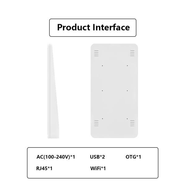 32 Inch android 14 Indoor SDK Wall Mount AI Digital Signage Advertising Touch Screen Poster Display Virtual Human Shop Hote