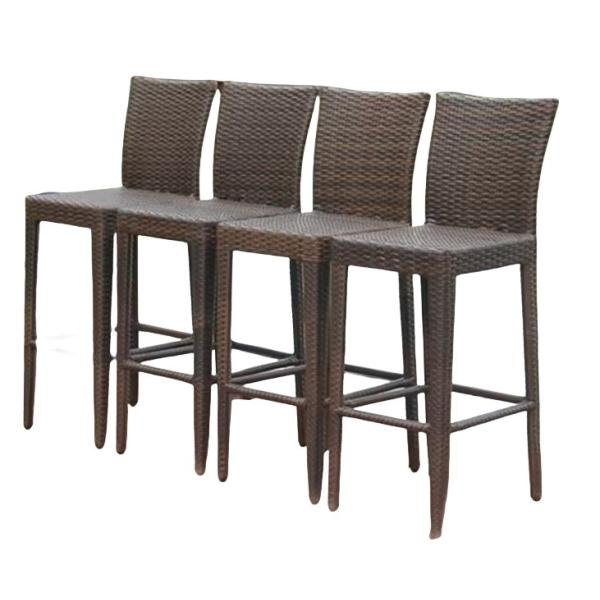 Vintage High Wooden Black Metal Bar Stool Set Of 4 Chair School Gym Workshop Home Bar