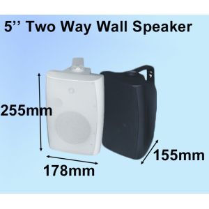 Adjustable Wall Speaker 30W/60W 8ohm Two Way Individual Tweeter 5 Inch Woofer