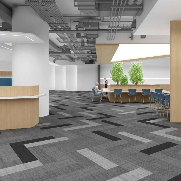GB Series Stylish Texture Easy-Maintain Modern Office Carpet Modules