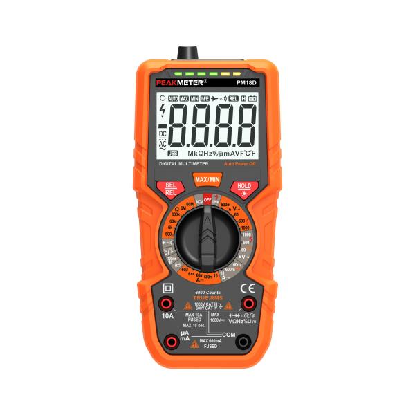 Профессиональный электрический цифровой мультиметр измерения температуры True RMS вольтметр