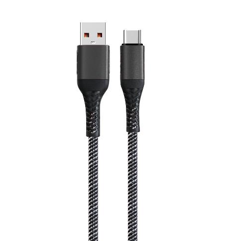 100cm Length Stylish Braided Wire Customized OEM Support Durable Nylon Aluminum Alloy Connector