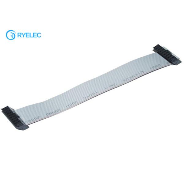 AC / DC100V Flexible Grey Ribbon Cable , 60 Pin FC Connector Flat Ribbon Power Cable