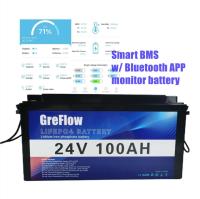 6000 bloco 24V 100Ah da bateria das épocas 2560WH 24V Lifepo4 com pilha prismático