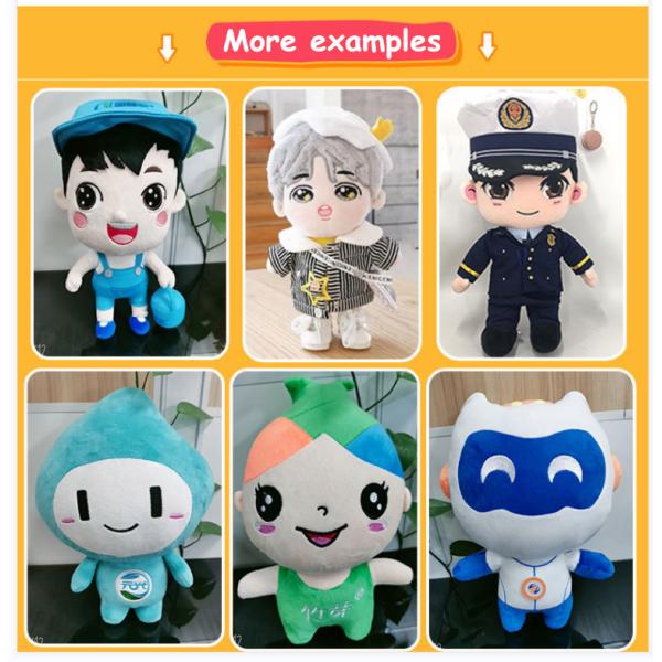 Стандартная прекрасная девушка EN71 одевая игрушки плюша аниме