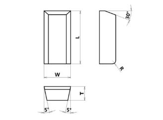 La hoja de sierra de vendaje circular del carburo de tungsteno inclina YG6 K10 YG8 K20 para la carpintería