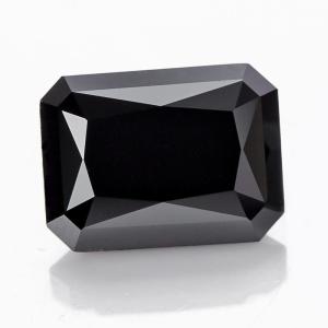 Synthetic Loose Cushion Cut Black Moissanite Gemstone Diamond