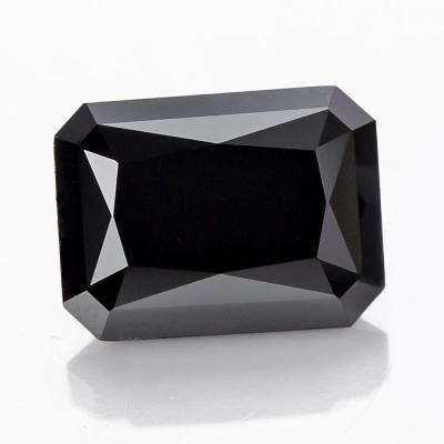 Synthetic Loose Cushion Cut Black Moissanite Gemstone Diamond
