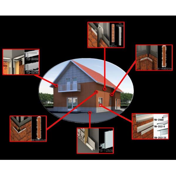 Огнеупорная декоративная панель сэндвича PUF настилая крышу листы 16mm