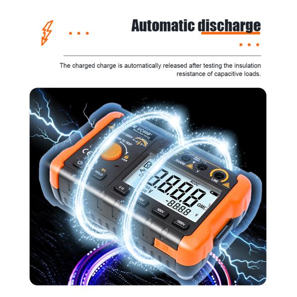 VICTOR VC60B+ Digital Insulation Resistance Tester Высококачественный ЖК-экран 5000 слов с четким почерком