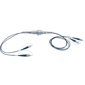 Anillo de deslizamiento de fibra óptica de 2 canales 300 rpm Velocidad 100