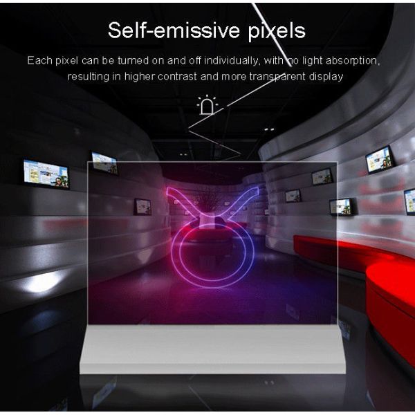 30 Inch Transparent OLED Panel 4K Clear OLED Display For Interactive Menus