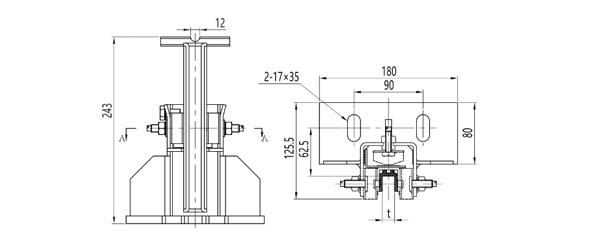 2.0m/S сползая ботинки проводника лифта автомобиля 9mm с частями подъема