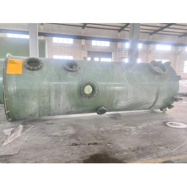 White Chemistry Mixer Frp Chemical Storage Tank Corrosion Resistance 18m3