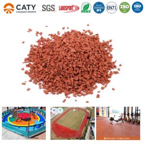 EPDM Rubber Playground Surface SBR Rubber Granules For Playground Safety Flooring Playground Rubber Floor 