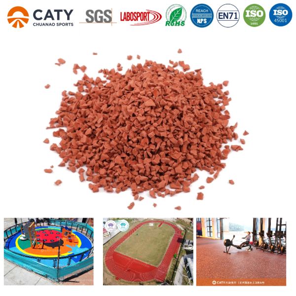EPDM Rubber Playground Surface SBR Rubber Granules For Playground Safety Flooring Playground Rubber Floor 