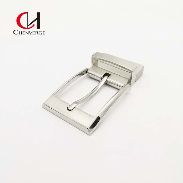 Unisex Anticorrosive Reversible Belt Buckles Wear Resistant Nickel Color
