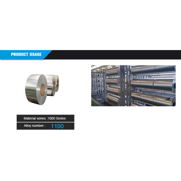 18 Micron Aluminum Foil Coil 21mm 1600mm Smooth Embossed Surface