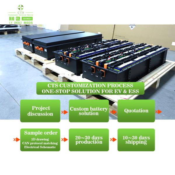 CTS Electric Boat Battery 30kwh 96v 200ah 300ah Lithium Battery Pack For Ev Boats