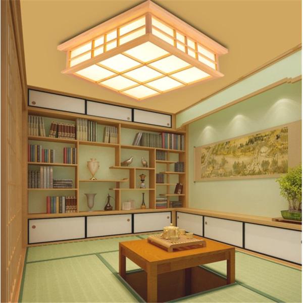Ceiling Lights Japanese Style Tatami Lamp LED Wooden Ceiling Lighting Dining Room Bedroom Lamp(WH-WA-31)