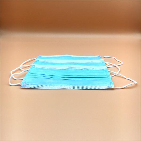 Non Woven Disposable Mouth Mask / Hospital Mouth Mask Ear Wearing Skin Friendly
