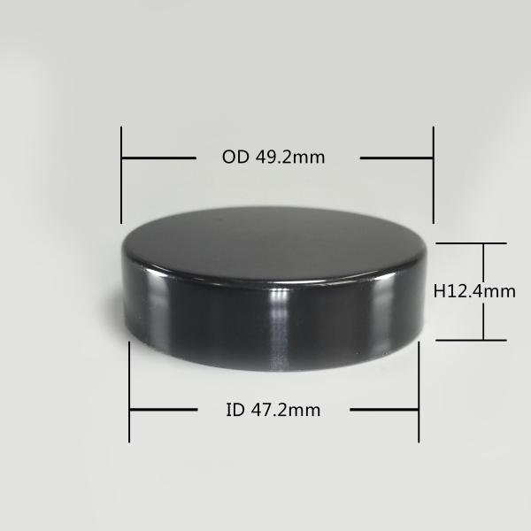 47/400 Plastic Jar Lid , 250ml PP Black Plastic Mason Jar Lids