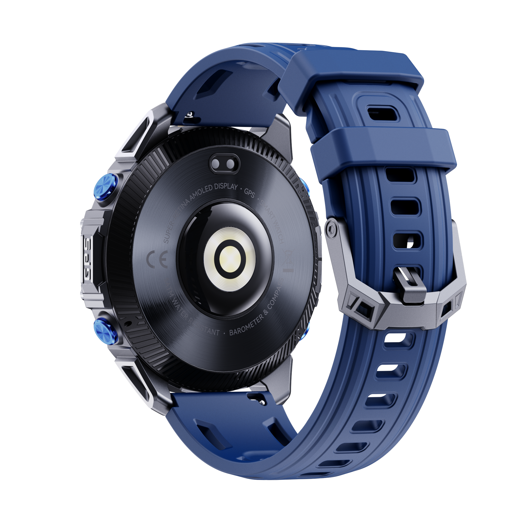 KW352 Outdoor GPS Smartwatch With Dual-Color Flashlight Bluetooth Intercom