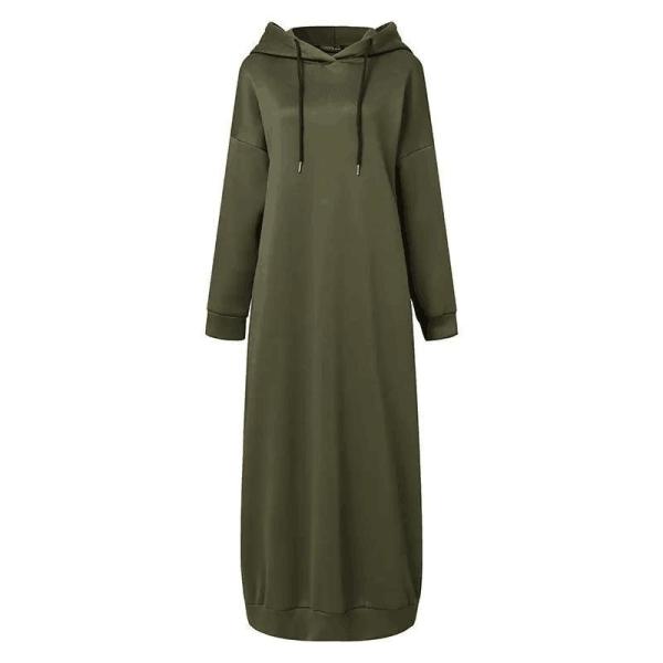                  Solid Color of Long Style Set Islamic Clothing Autumn Winter Hooded Coat for Abaya Women Muslim Dress and Lady Hoodies Coat             