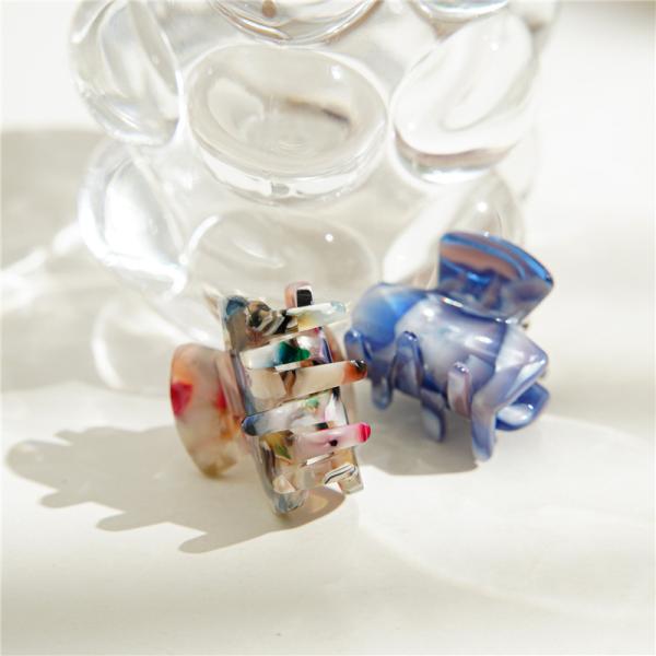 Mini acetic acid girls art hairpin grab clip sweet female headpiece tortoiseshell spot wholesale OEM logo