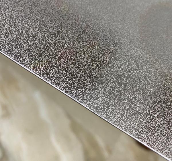 Double PVC Embossed Stainless Steel Sheet SS 201 Material HV230 Hardness