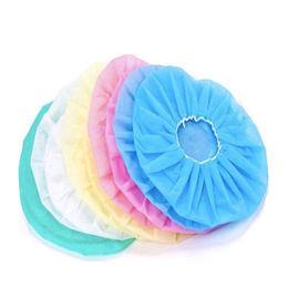 S&J Disposable non woven medical bouffant clip cap elastic disposable doctor nurse bouffant caps