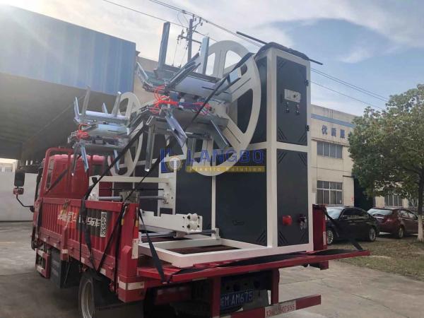 PE HDPE Pipe Coiler For Pipe Production Line Double Wall Corrugated Pipe Extruder Machine