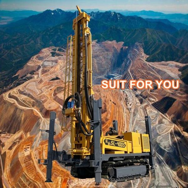 Compressed Air Crawler Water Well Drilling Rig Powerful Diesel Down The Hole Drilling Rig
