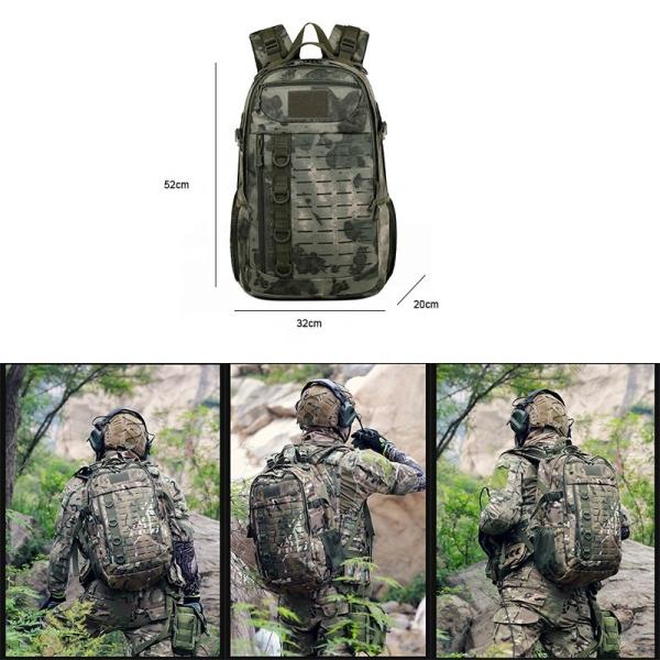 Sac à dos tactique Oxford étanche à l'eau Pack d'assaut d'alpinisme Taille personnalisée