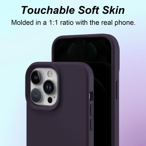 Slim Silicone Phone Case Lightweight Mag Safe Cases Scratch Resistant For iPhone 14 13 Pro Max