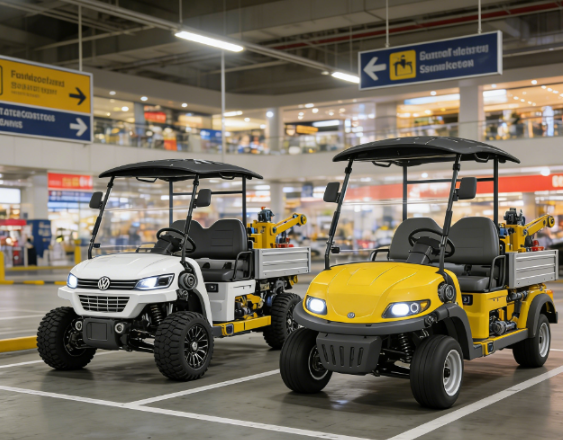 Stable Handling Seamless Fleet Integration 2 Seats Industry Golf Cart with Aluminum Alloy Box with Tax & Incentive Eligibility