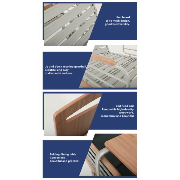 Electric Nursing Bed Automatic Turning Medical Hospital Bed With Rails Hospital Room Bed