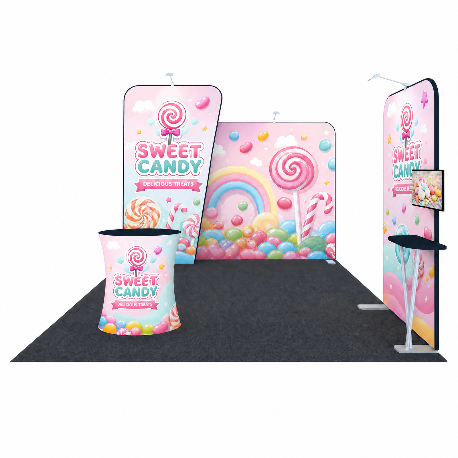 Durable Portable Exhibition Display Stand Ideal for Frequent at Trade Shows