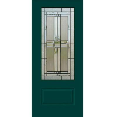 patina caming decorative glass for wooden Exterior door