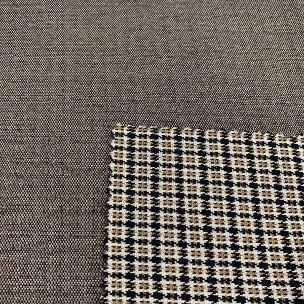 New Design Fancy 70%Poly 25%Rayon 5%Span TR Check Knit Jacquard Fabric for Suits and Apparel and Clothes