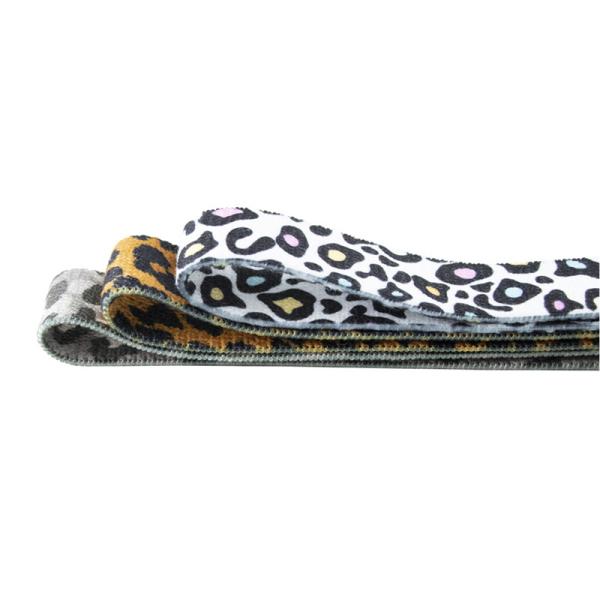 Leopard Print Workout Exercise Booty 208cm Resistance Bands Set For Pilates Sport Crossfit  Fitness Training