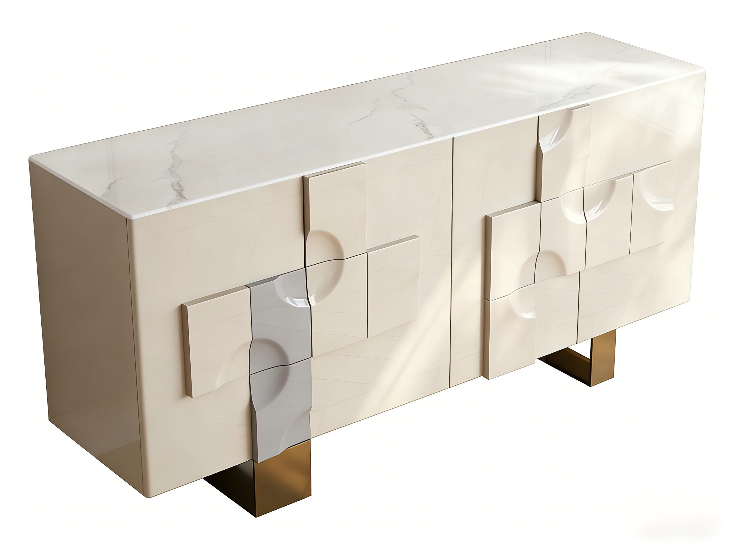High Quality Modern and Simple Wood Sideboard Buffet Cabinet for Dining Room Storage