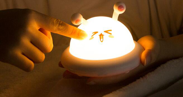 Rechargeable Cute Night Lamps LED Animal Night Light Colorful Silicone Night Light For Kids