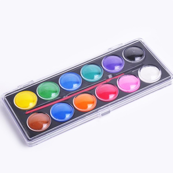 Wholesale 28mm art and hobby 12 color watercolor cakes set