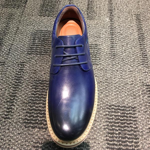 Microfibra revestido hombre calzado plano casual, zapatos de piel plana de casaco para hombres