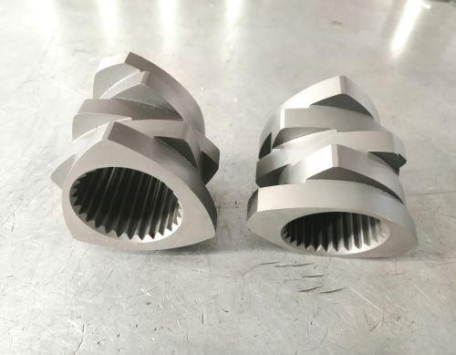 Dia 150 Kneading Block Screw Elements For Inflated Food Twin Screw Extruder