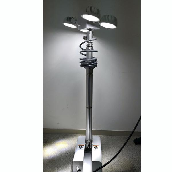 3.5m roof mast lighting-3.8m working height-remote control turn tilt system-LED pneumatic mast light US buyer purchased