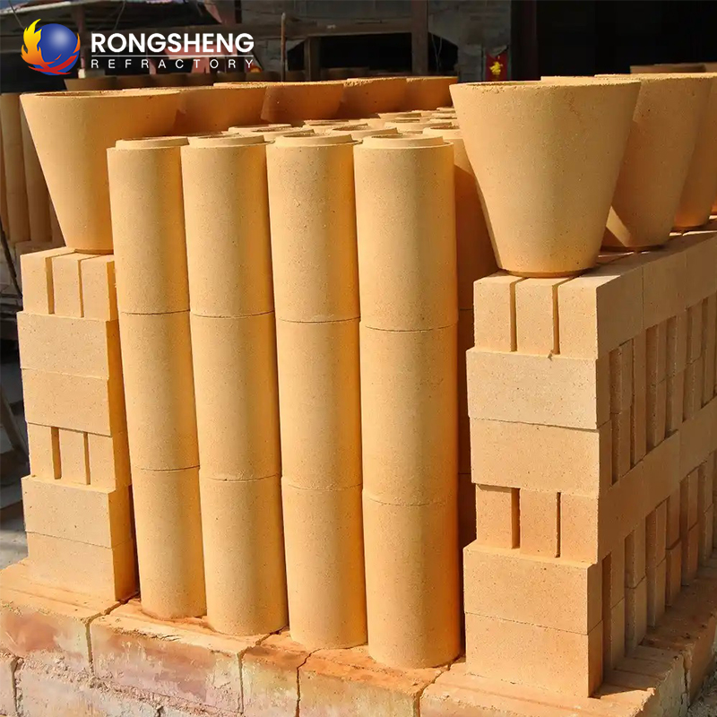 Factory Supply Mullite Alumina Fireclay Casting Runner Bricks Round Refractory Brick Casting Nozzle Bricks For Foundry Steel