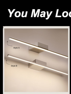 Mirror light led bathroom wall lamp mirror glass waterproof anti-fog brief modern stainless steel cabinet led light(WH-M